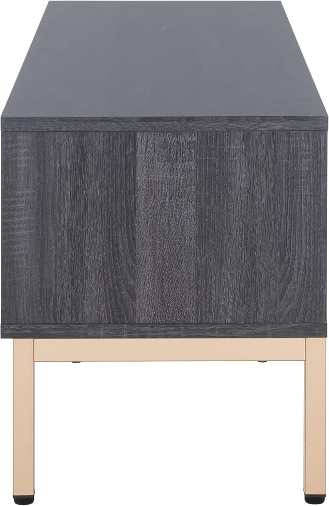 SAFAVIEH Lylia TV Stand for up to 55" Flatscreen – Distressed Black - Image 6
