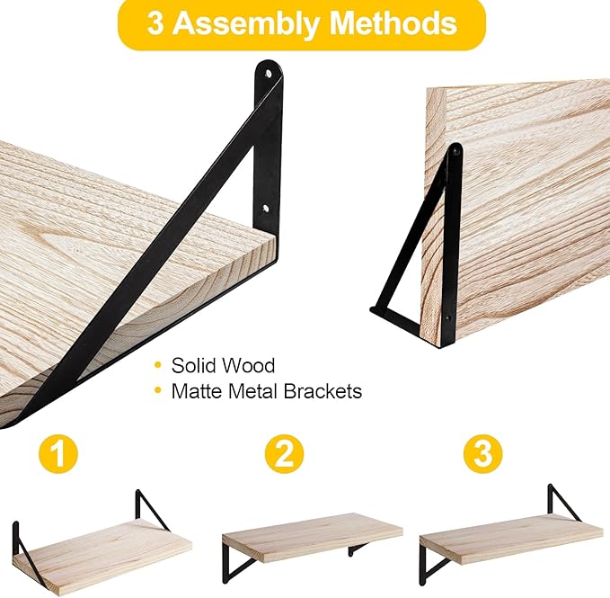 SAUMONIER Floating Shelves Bookshelf - Image 4