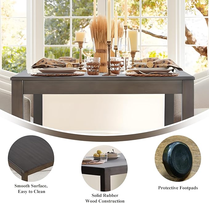 COLAMY Modern Rectangular Dining Table Set - Image 6