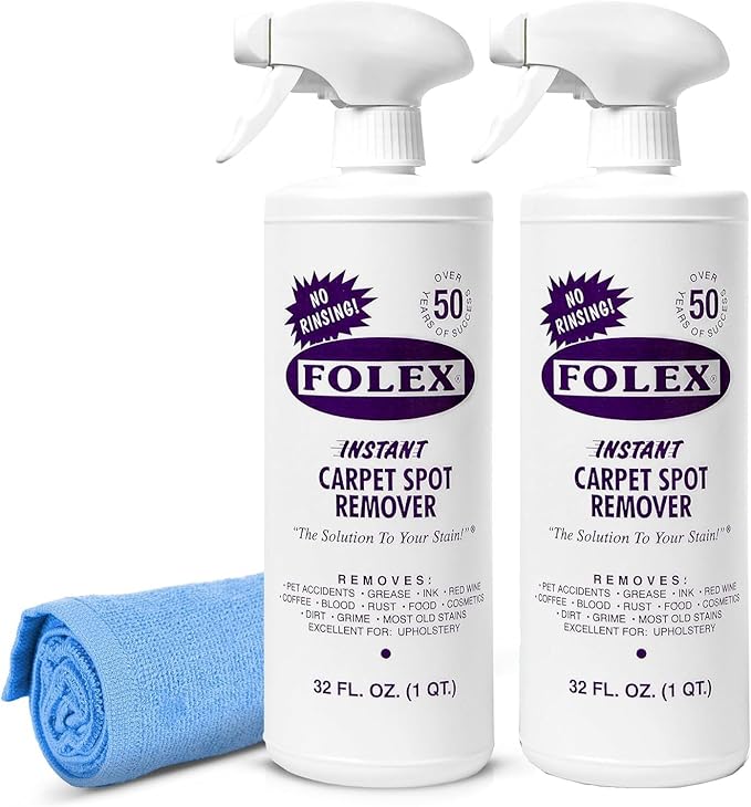FOLEX Instant Carpet Spot Remover 32 oz – Powerful Stain Remover by FOLEX