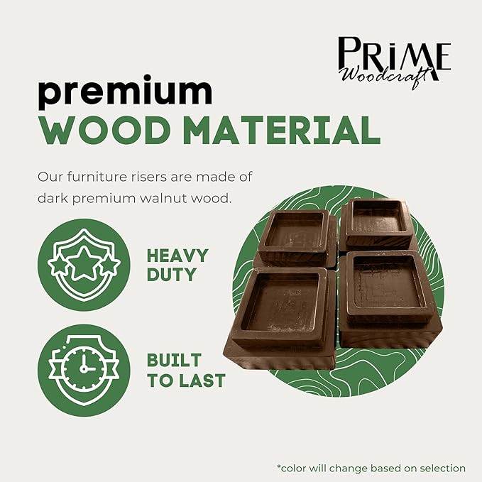 Walnut Wood Risers - Image 3