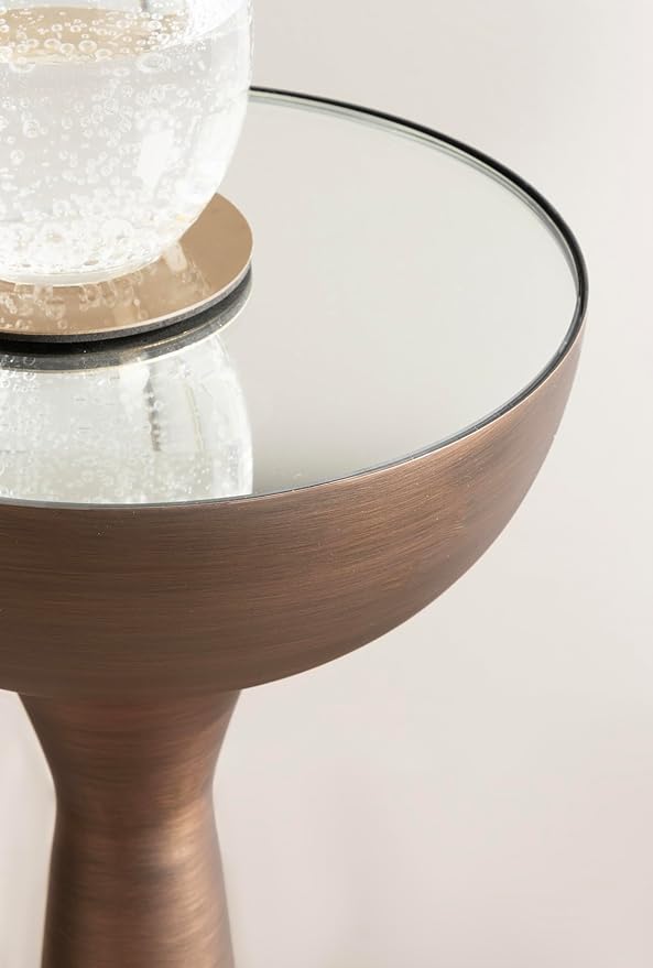 Kate and Laurel Chandon Mid-Century Sophisticated Drink Table; 8 x 8 x 23; - Image 5