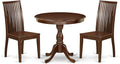 East West Furniture AMIP3-MAH-W 3 Piece Dining Table Set by EastWestFurniture