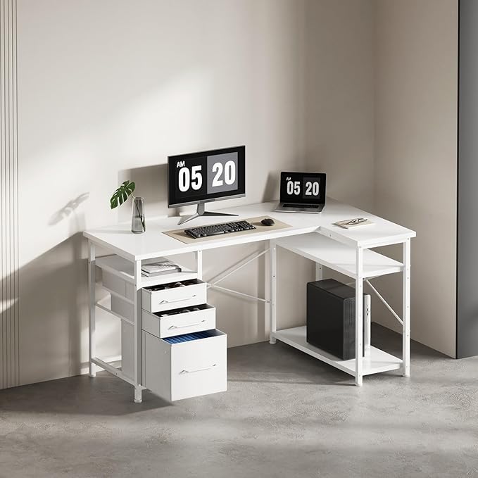 47" Computer Desk with Drawers, Desks - Image 2