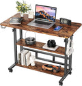 Adjustable Height Standing Desk, Rolling Stand Up Desk by BYMECOST