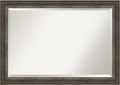 Amanti Art Brown Wall Mirror 29x41 Alta Rustic Char Rectangle Bathroom Mirror by AmantiArt