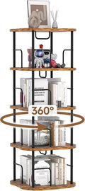 4-Tier Rotating Book Shelf, 360° Display Spinning Bookshelf Tower, Book by Unknown