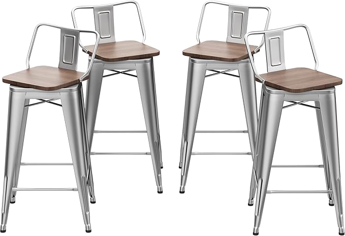 30 Inch Swivel Bar Stools Set of 4 by ALISH