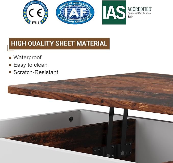 Shintenchi Coffee Table, Lift Top Coffee Table - Image 5