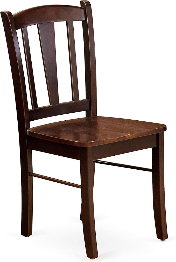 East West Furniture ESDL3-MAH-W 3 Piece Dinette Set - Image 7