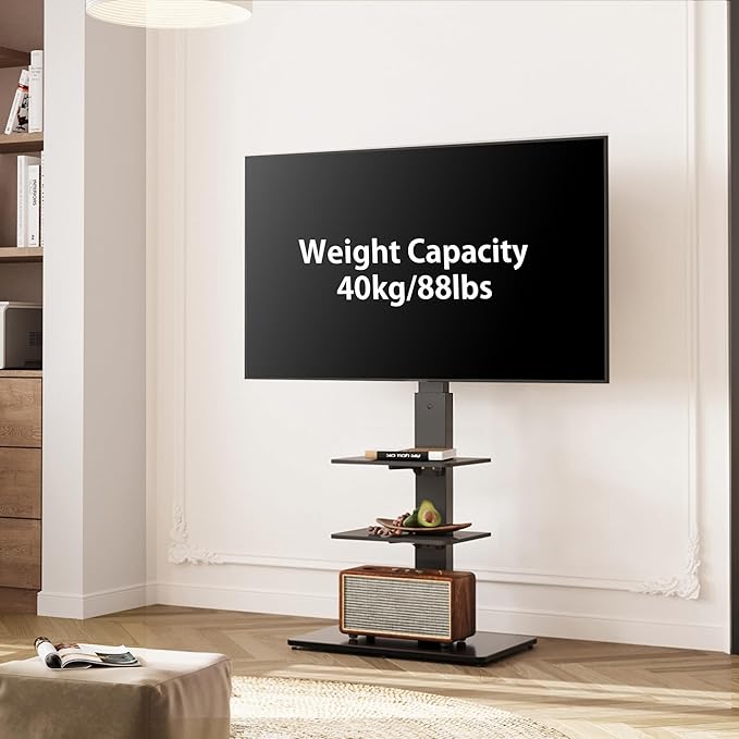 FITUEYES Swivel Floor TV Stand - Image 3