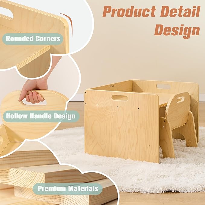 Montessori Weaning Table and Chair Set - Image 4