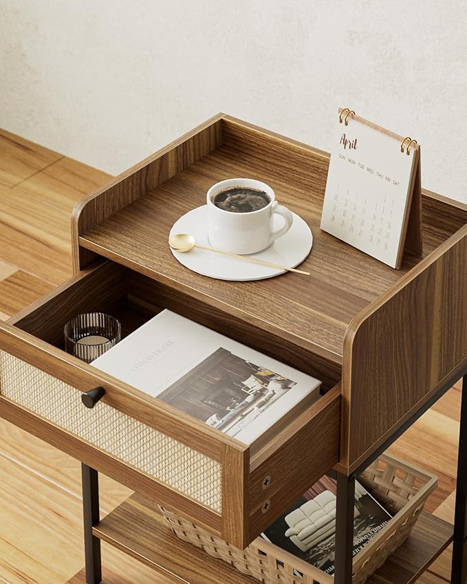 Nightstand, 3-Tier Modern Night Stand, Bedside Table - Image 3