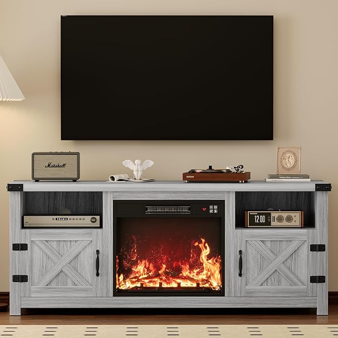 YESHOMY Fireplace TV Stand by SearchallYESHOMY