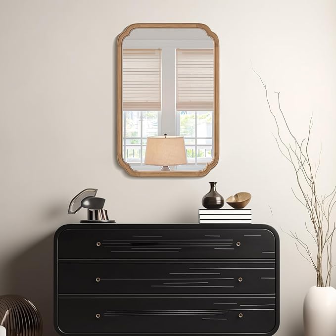 WallBeyond 24" x 36" Rounded Corner Arch Wall Mirror - Image 3