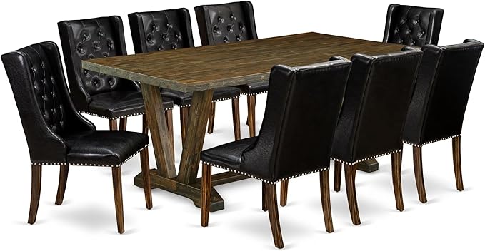 East West Furniture V777FO749-9 9 Piece Dining Room Furniture Set Includes a by EastWestFurniture