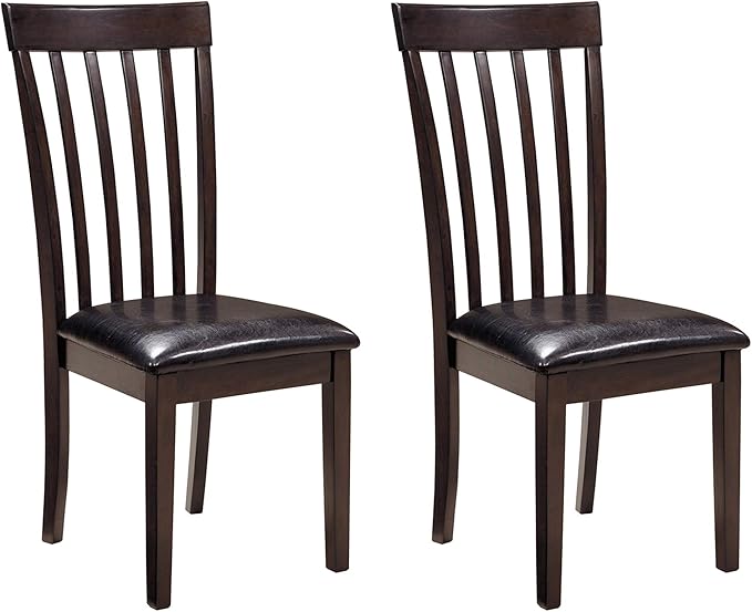 Signature Design by Ashley Hammis Rake Back Dining Room Chair, Dark Brown by SignatureDesignbyAshley