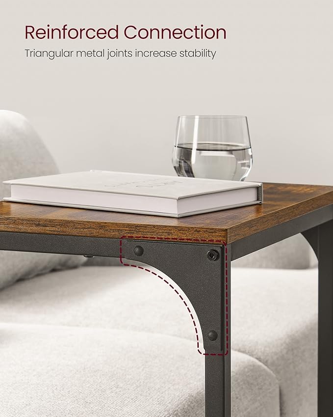 VASAGLE C-Shaped End Table Set of 2, Small Side Table - Image 10