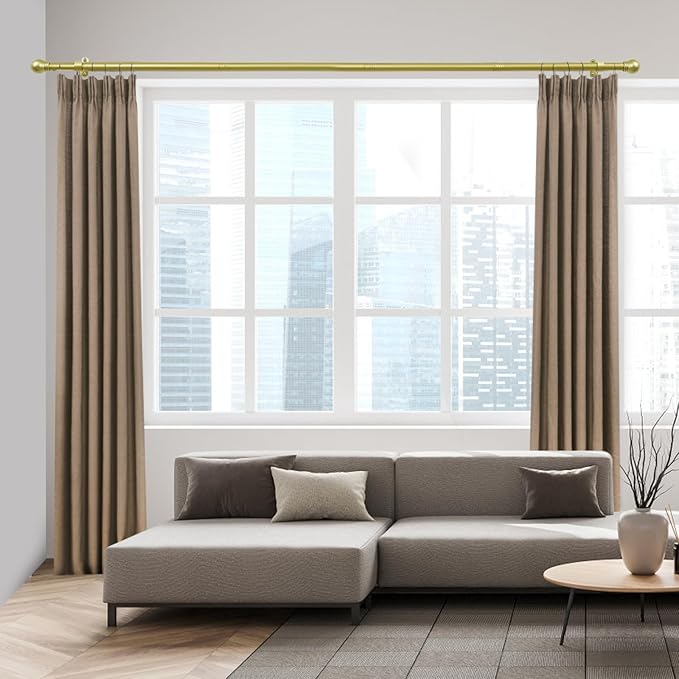 Curtain Rods for Windows 16 to 92 Inches, Curtain Rod Max Adjustable Length of - Image 7