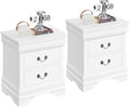 Yaheetech Fully-Assembled Nightstands Set of 2, 2-Drawer Nightstands Large by Yaheetech