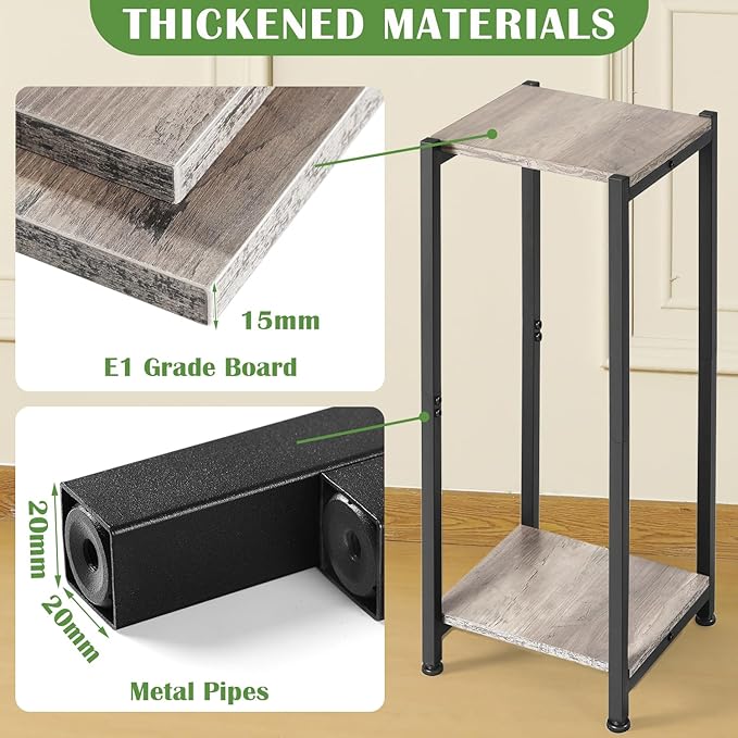 Tall Plant Stand Indoor, 31 Inch Plant Stands, 2 Tier Metal Plant Stand - Image 2