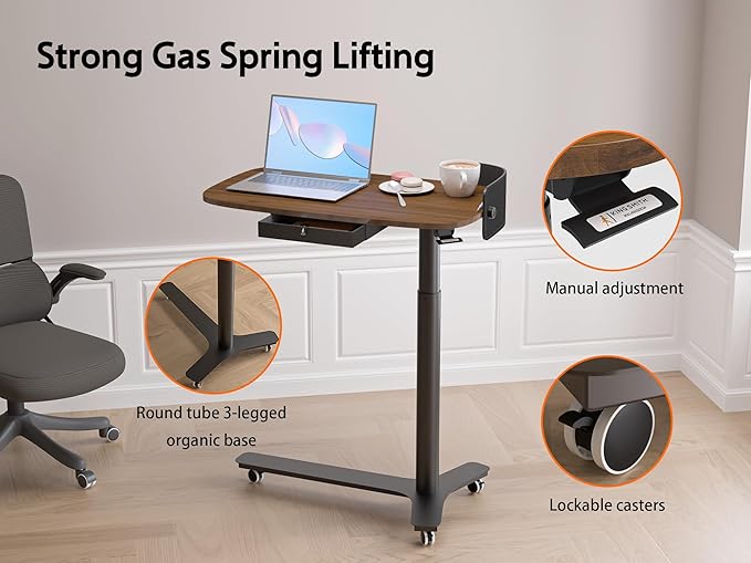 Rolling Adjustable Height Desk - Image 8