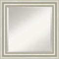 Amanti Art Bathroom Mirror for Over Sink, 26x26 Sophia Silver Square Vanity by AmantiArt
