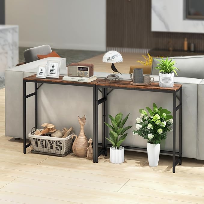 Narrow Console Table, 29.5" Entryway Table - Image 6