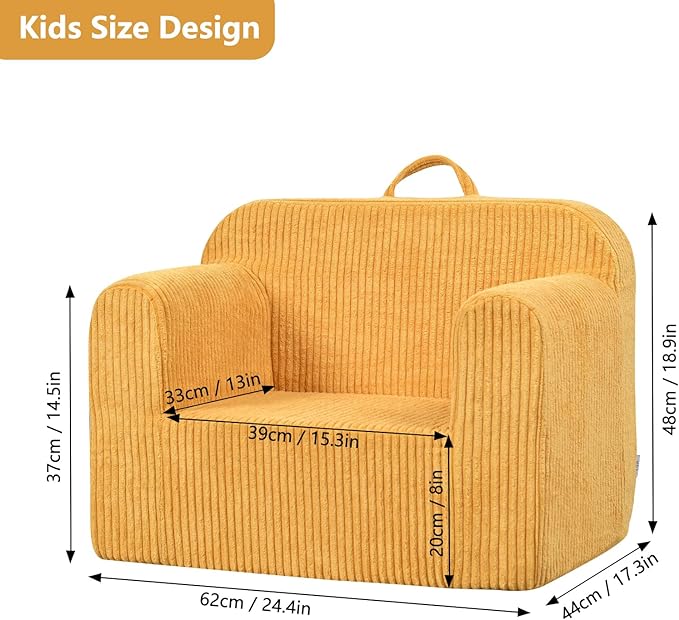 Getifun Kids Sofa, 2-in-1 Comfy Toddler Couch, Soft Sherpa Fold Out Toddler - Image 3