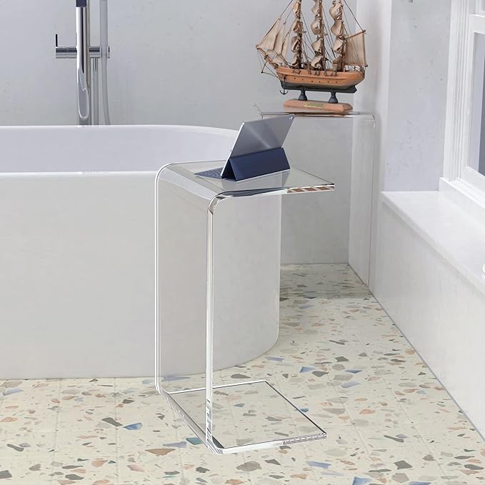 Acrylic Side Table, Bedroom and Office - Image 4