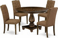 East West Furniture F2EL5-718 5 Piece Kitchen Table & Chairs Set Includes a by EastWestFurniture