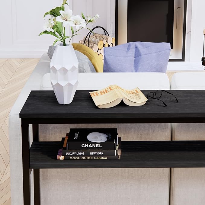 Narrow Console Table, 39.4” Sofa Table - Image 7
