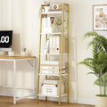Ladder Shelf, Bookshelf Bookcase, Freestanding Corner Storage Shelve by Hzuaneri
