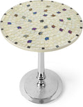 CLEENTABLE Mosaic Round End Table by CLEENTABLE
