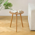 AWASEN Round Side Table, Small End Table by AWASEN