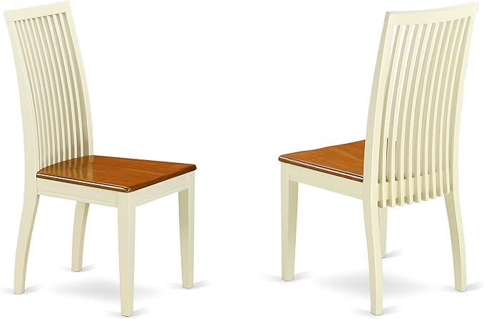 East West Furniture WEIP5-BMK-W 5 Piece Dining Set Includes a Rectangle Dining - Image 6