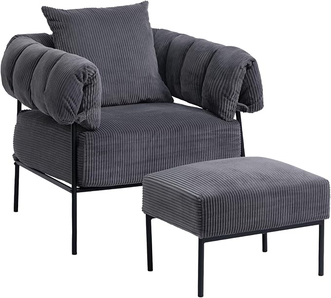 HollyHOME Modern Velvet Accent Chair by HollyHOME