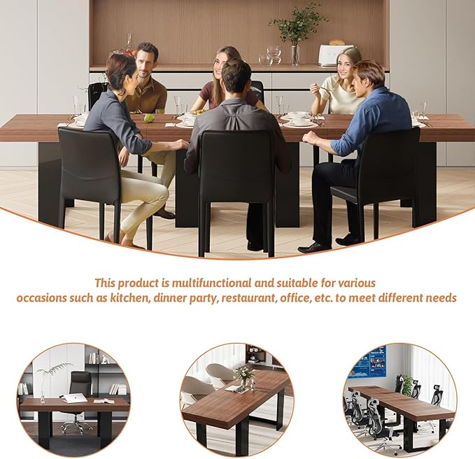 63"-78.74" Rectangular Extendable Dining Table - Image 7