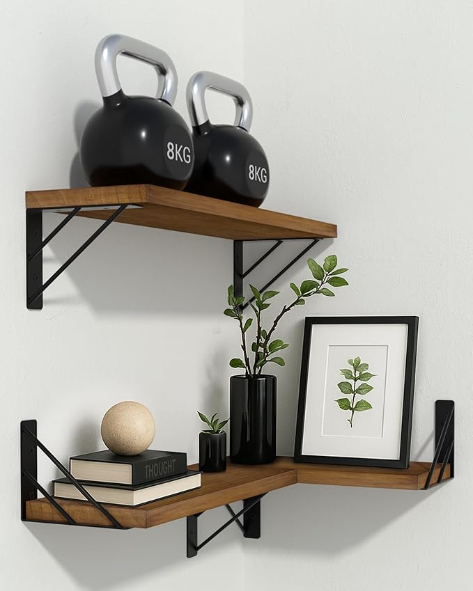 BAYKA Floating Shelves for Wall, Book Shelf for Bedroom, Wall Decor Shelves for - Image 4
