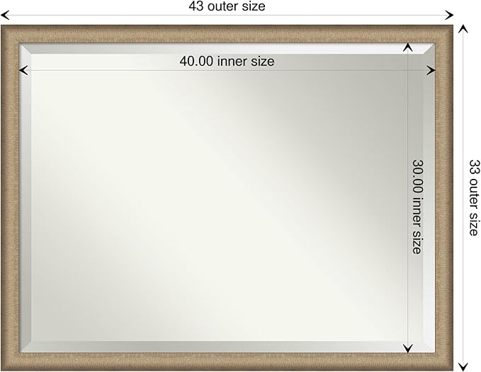 Amanti Art Bronze Bathroom Mirror - Image 4