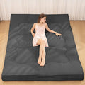 Japanese Floor Mattress, Corduroy Foldable Floor Pad, Roll Up Tatami Mat by NLDDTrailblazersTreasures