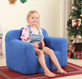 Kids Snuggly-Soft Sherpa Chair, Cuddly Toddler Foam Chair by MOMCAYWEX