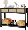 ZYBT Long Console Table, Rattan Entry Table, Console Tables by ZYBTtoCreateHappyMemories