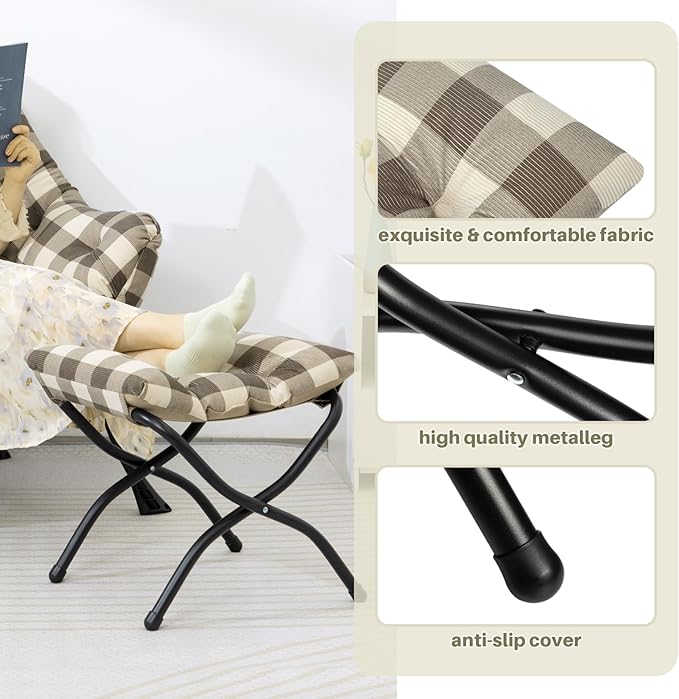 HollyHOME Fabric Lazy Chair - Image 6