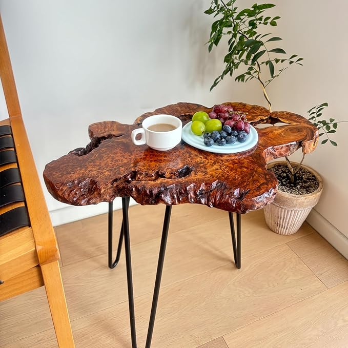Live Edge Coffee Table, Natural Wood Coffee Table - Image 2