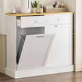 GAZHOME 20 Gallon Double Tilt Out Wooden Trash Cabinet by GAZHOME