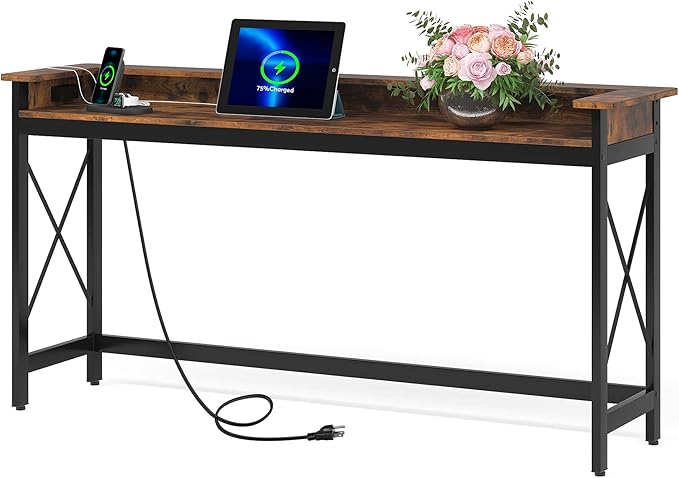 LITTLE TREE 70.9 inch Long Sofa Console Table - Image 7
