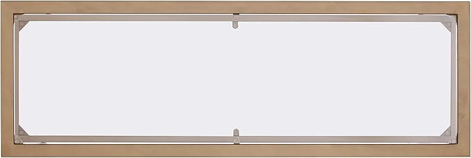 SEI Furniture Jaymes Metal & Glass 2-Tier Console Table, Soft Gold - Image 9