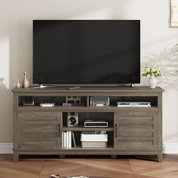 GarveeHome TV Stand for 63 in, Entertainment Center by GarveeHome