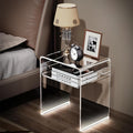 Clear Acrylic End Table 2-Tier Bedside Nightstand by AcrylicFurnitureHomeDecor